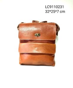 Bandolera de cuero bolsillo