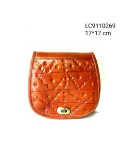 Bandolera de cuero rociera ribete