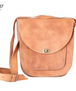 Bolso de cuero con solapa