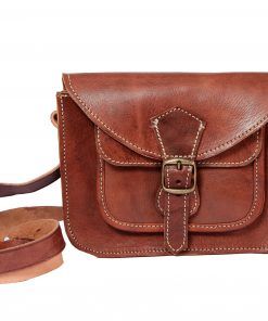 Bolso bandolera solapa cuero