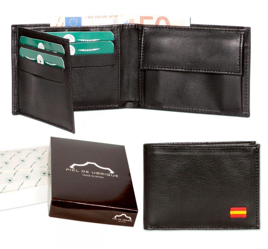 Carteras de piel para hombre