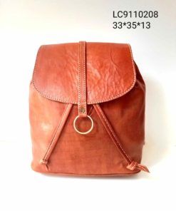 Mochila de cuero anilla