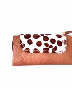 Billetera en piel animal print